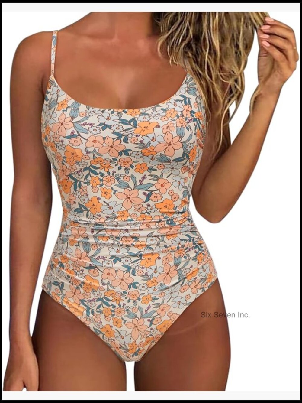 Tummy Control One Piece Swimsuit Crisscross Backless Bathing Suit